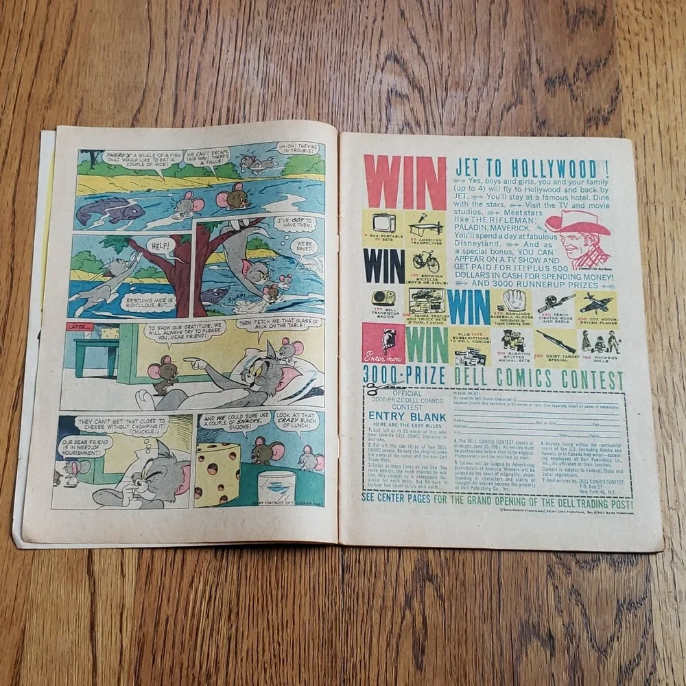 Vintage 60s Tom And Jerry Vol. 1 No. 202 Dell Comics Comic Book - Picture 4 of 15
